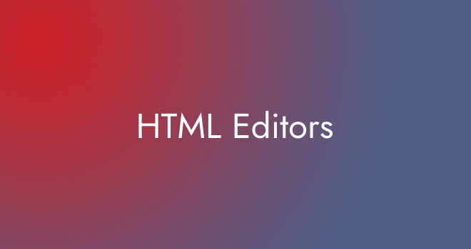 HTML Editors