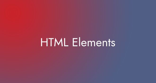 Html Elements