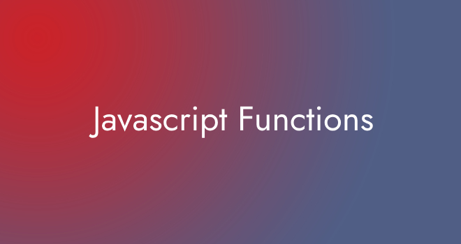 Javascript Functions