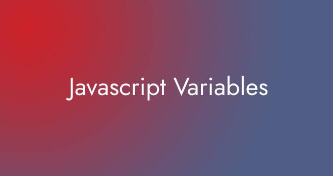 Javascript Variables